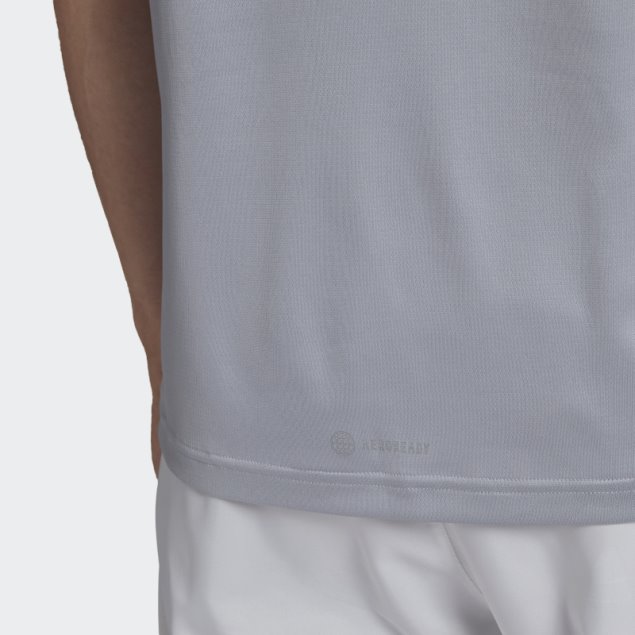 Camiseta Adidas Run It Plateada