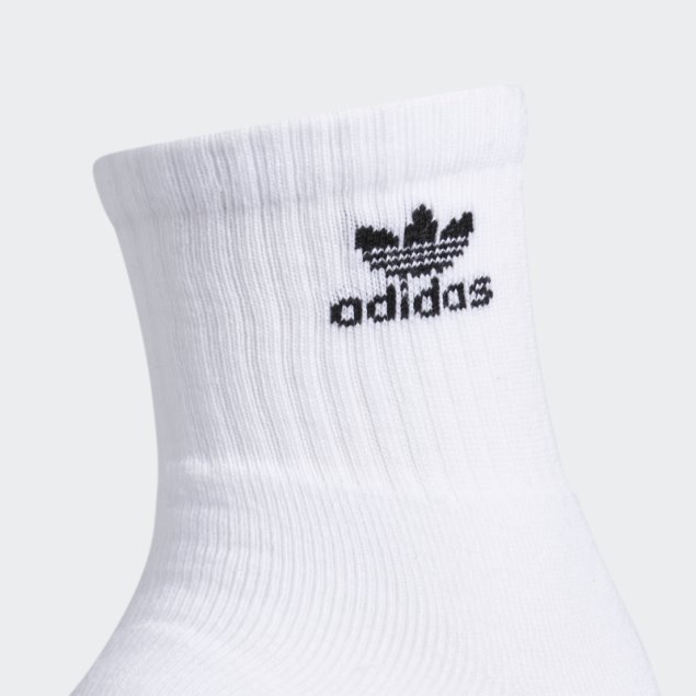 Trefoil Quarter Calcetines 3 Pares Adidas Blanco