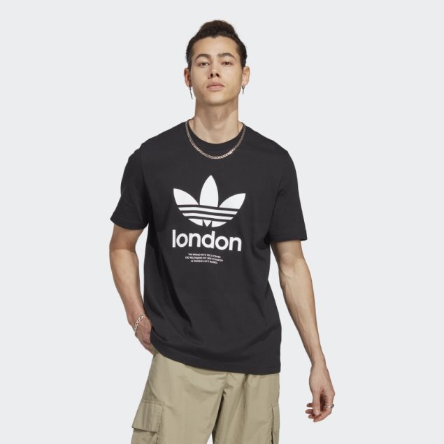 Camiseta Adidas Icone London City Originals Negra