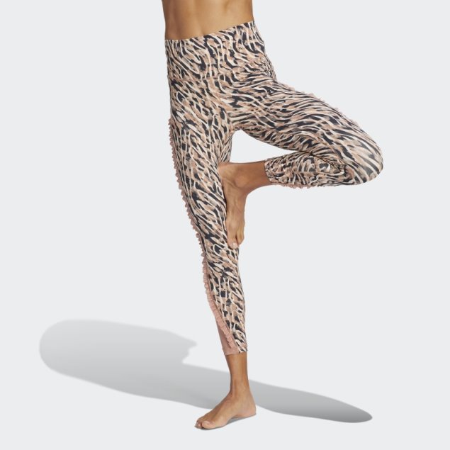 Leggings 7/8 Con Estampado Yoga Studio Choque En Tono Crudo De Adidas