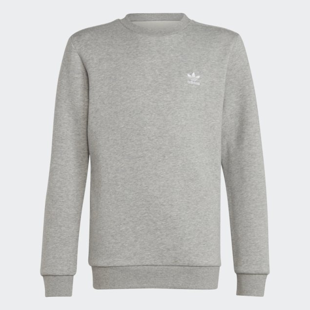 Sudadera Adicolor Crew Gris Medio Adidas