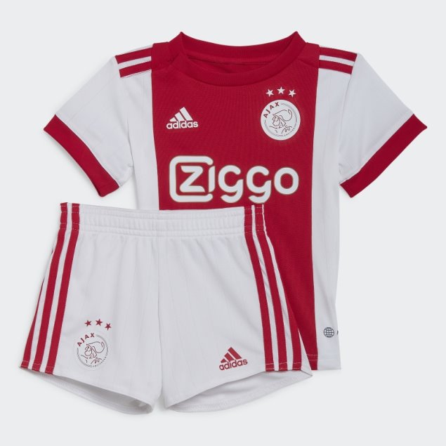 Conjunto Bebé Adidas Bold Rojo Ajax Amsterdam 22/23 Primera Equipación