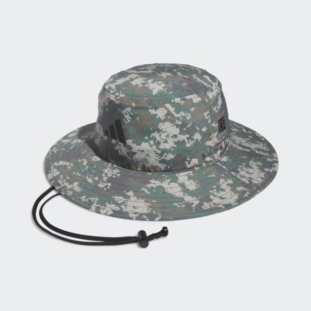Sombrero De Ala Ancha Con Estampado De Camuflaje Adidas