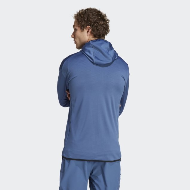 Acero Adidas Terrex Tech Flooce Light Chaqueta De Senderismo Con Capucha