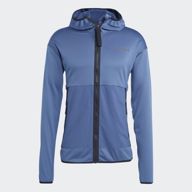 Acero Adidas Terrex Tech Flooce Light Chaqueta De Senderismo Con Capucha