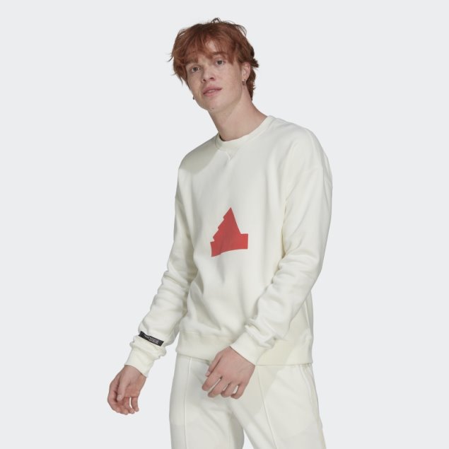 Sudadera Polar Adidas Blanca