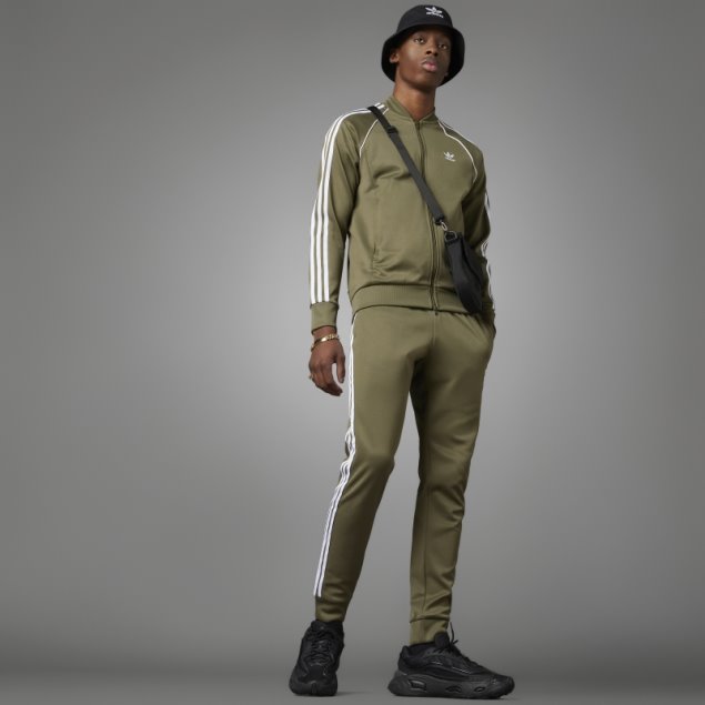 Pantalones De Chándal Adidas Adicolor Classics Sst Verde Oliva