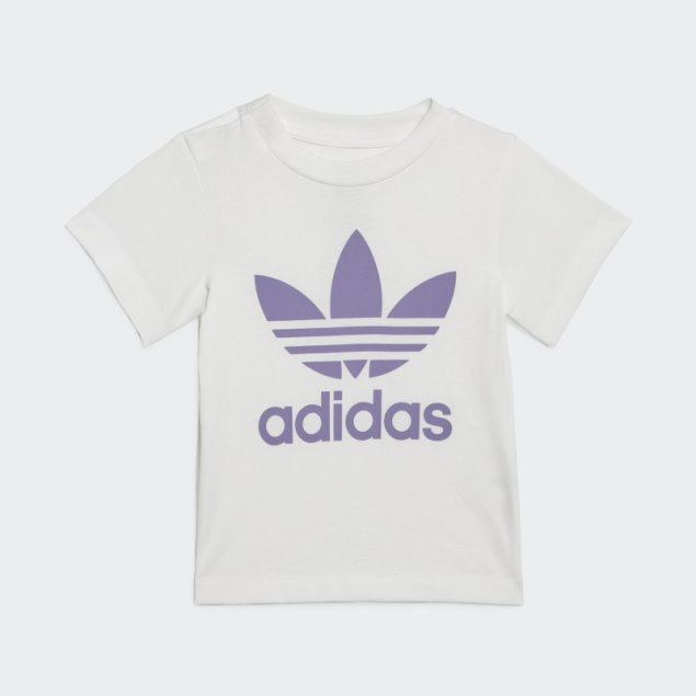 Conjunto Camiseta Trifolio Adidas Lila