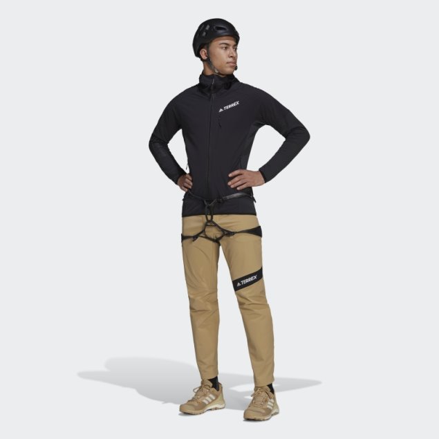 Chaqueta Con Capucha Techrock Flooce Wind Adidas Negra