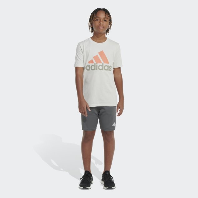 Camiseta De Aluminio Adidas Con Insignia De Deporte En Dos Tonos