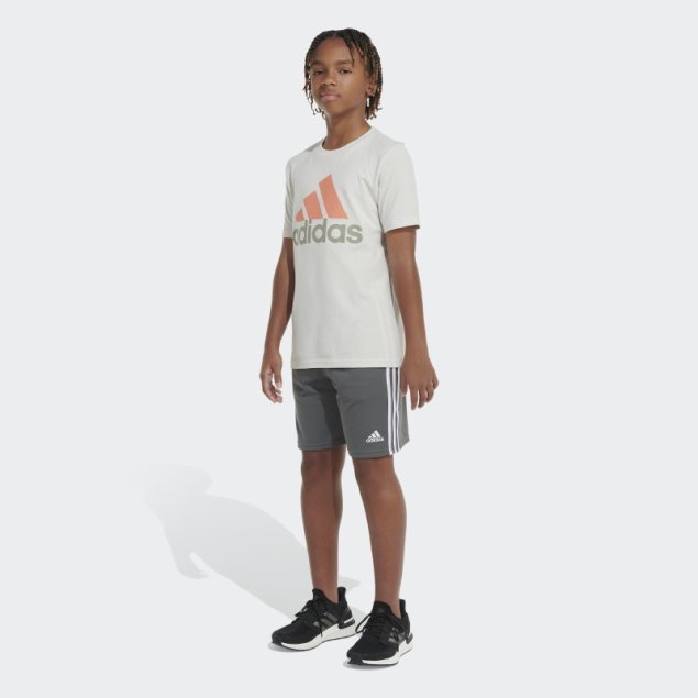 Camiseta De Aluminio Adidas Con Insignia De Deporte En Dos Tonos