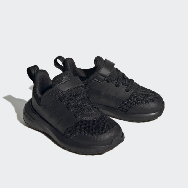 Adidas Fortarun 2.0 Cloudfoam Elastic Lace Top Strap Zapatos Negros