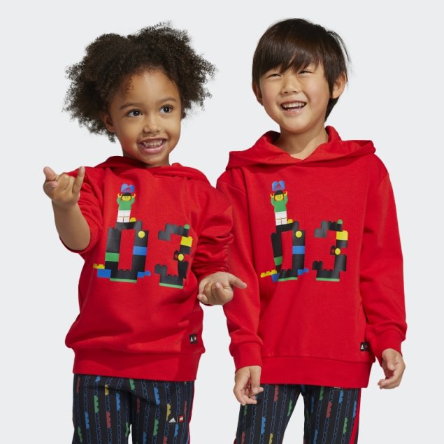 Sudadera Roja Adidas X Classic Lego