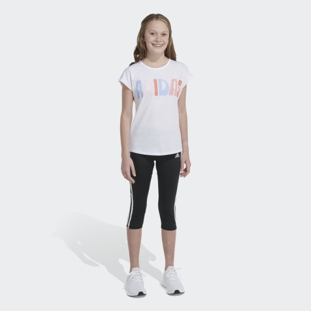 Camiseta Manga Corta Adidas Blanca