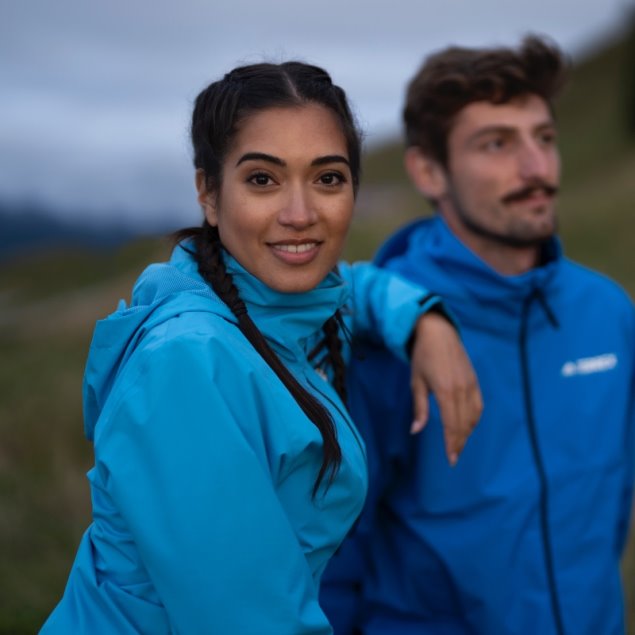 Chaqueta Impermeable De Dos Capas Adidas App Sky Rush Terrex Multi Rain.rdy Primegreen