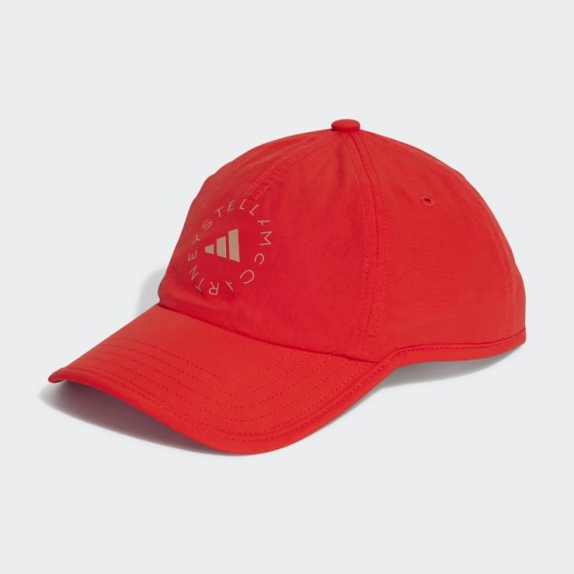 Adidas By Stella Mccartney Gorra Roja Moda
