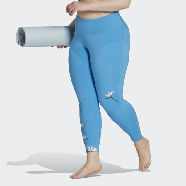 Azul Adidas Thebe Magugu 7/8 Leggings De Estudio (talla Grande)