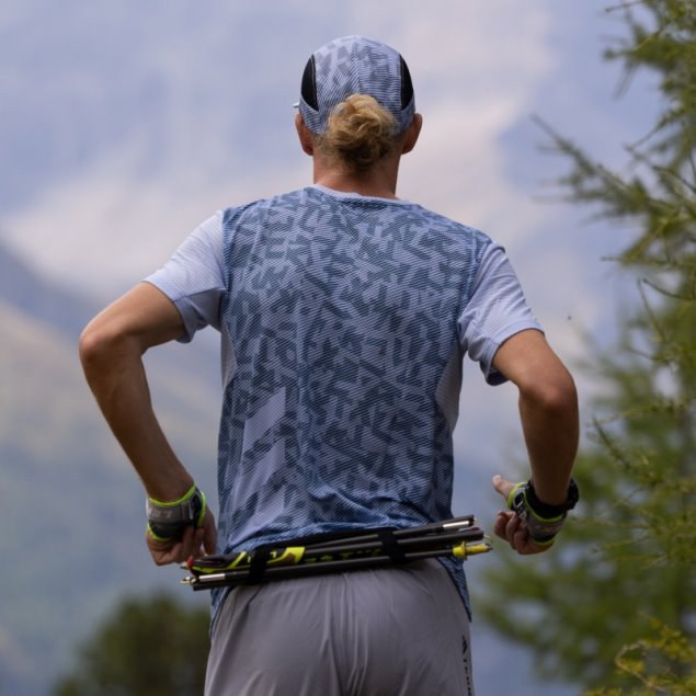 Adidas Terrex Agravic Pro Trail Running Camiseta Azul Amanecer