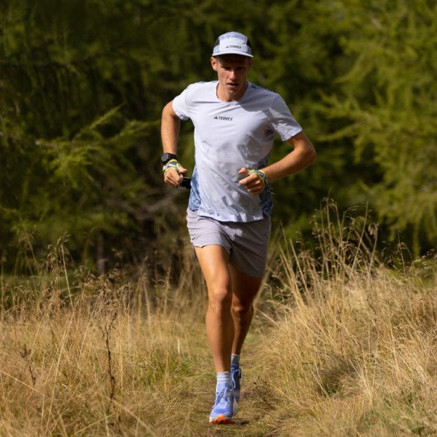 Adidas Terrex Agravic Pro Trail Running Camiseta Azul Amanecer