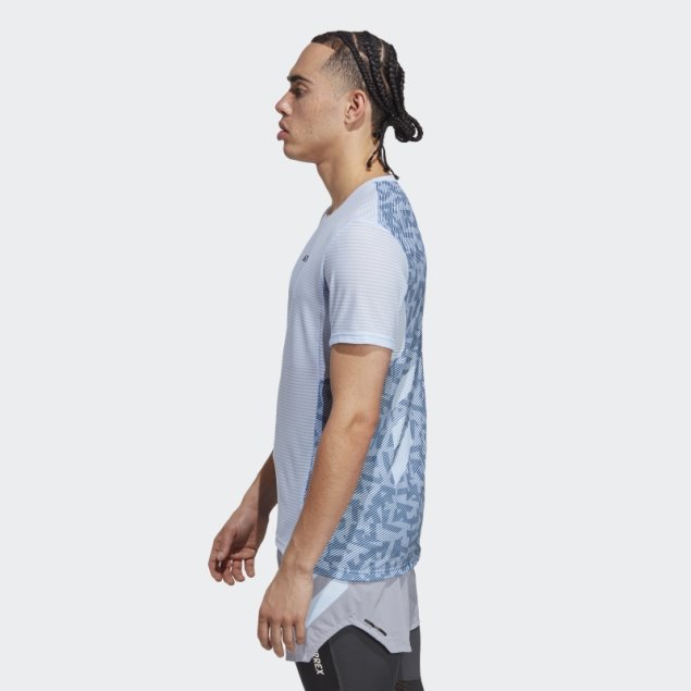 Adidas Terrex Agravic Pro Trail Running Camiseta Azul Amanecer