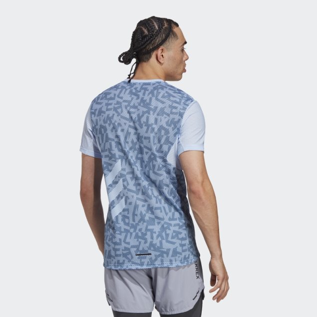 Adidas Terrex Agravic Pro Trail Running Camiseta Azul Amanecer