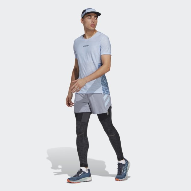 Adidas Terrex Agravic Pro Trail Running Camiseta Azul Amanecer