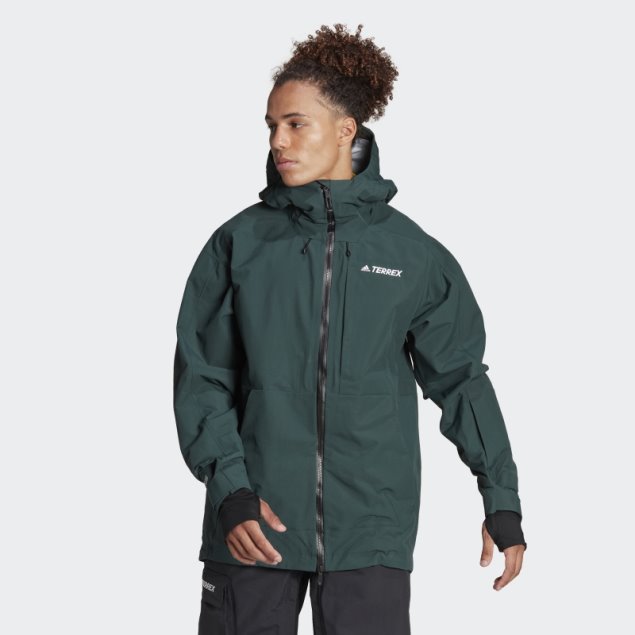 Adidas Terrex Chaqueta De Nieve Posconsumo De 3 Capas Verde Adidas