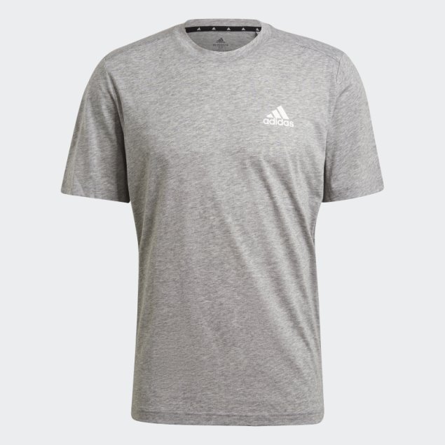 Camiseta Deportiva Gris Medio Adidas Aeroready Diseñada Para Moverse Feelready