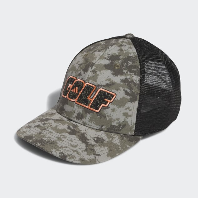 Gorra De Camionero De Perfil Bajo Con Estampado De Camuflaje De Adidas