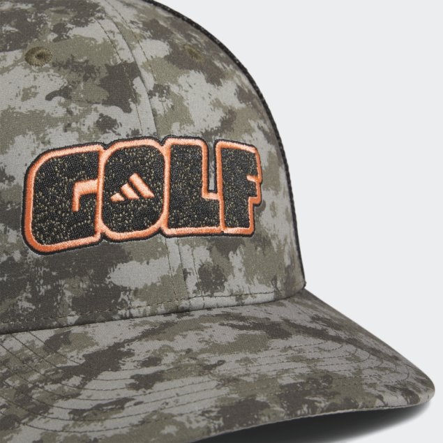 Gorra De Camionero De Perfil Bajo Con Estampado De Camuflaje De Adidas