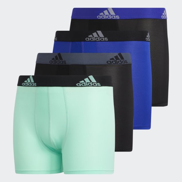 Calzoncillos Boxer Azul Adidas Performance 4 Pares