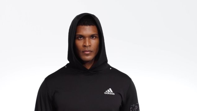 Negro Adidas Sudadera Con Capucha De Lana X-city Running Moda