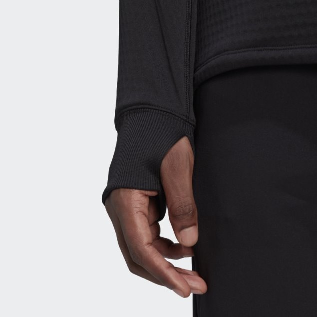 Negro Adidas Sudadera Con Capucha De Lana X-city Running Moda