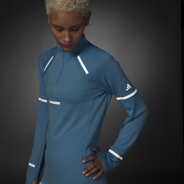 Camiseta De Running De Manga Larga Reflect At Night X-City Adidas Azul Moda