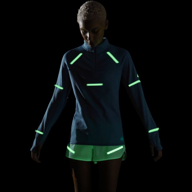 Camiseta De Running De Manga Larga Reflect At Night X-city Adidas Azul