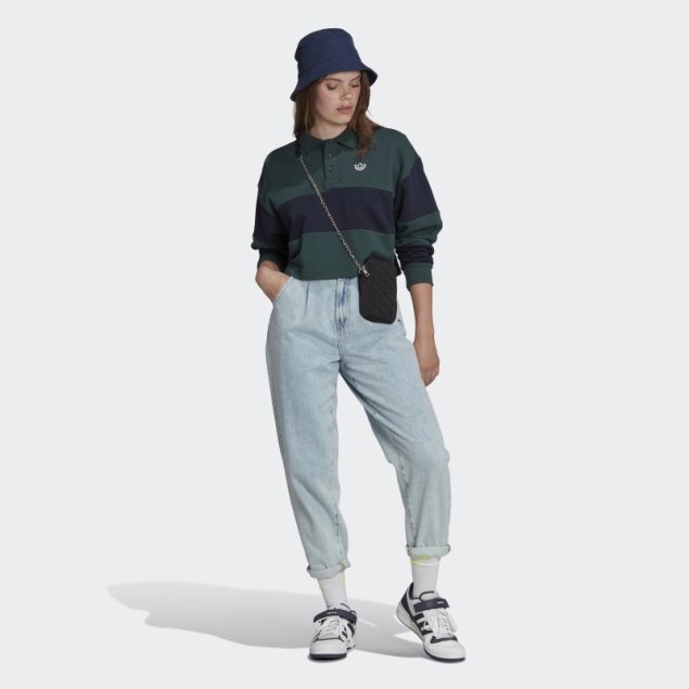 Adidas Originals Class Of 72 Crop Crew Sudadera Moda Mineral Verde