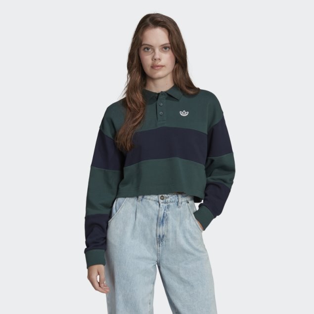 Sudadera Adidas Originals Class Of 72 Crop Crew Verde Mineral Caliente