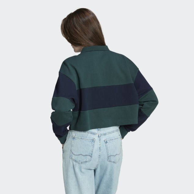 Sudadera Adidas Originals Class Of 72 Crop Crew Verde Mineral Caliente