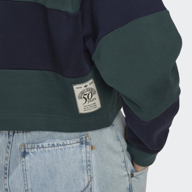 Sudadera Adidas Originals Class Of 72 Crop Crew Verde Mineral Caliente