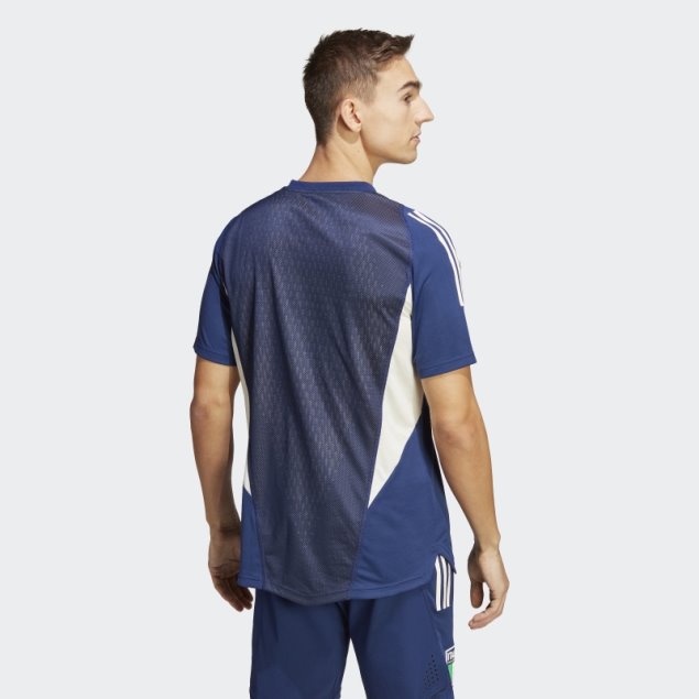 Camiseta Italia Tiro 23 Pro Adidas Azul Oscuro