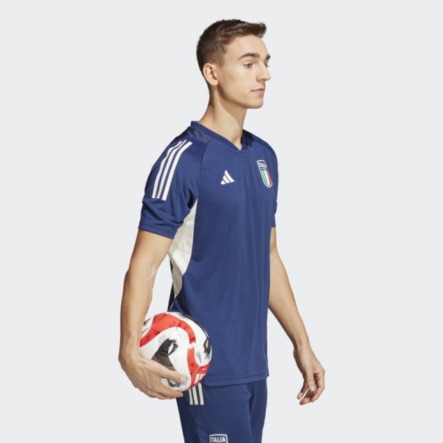 Camiseta Italia Tiro 23 Pro Adidas Azul Oscuro