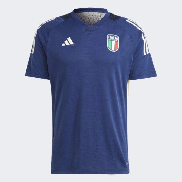 Camiseta Italia Tiro 23 Pro Adidas Azul Oscuro