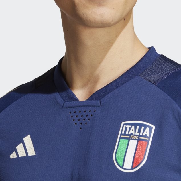 Camiseta Italia Tiro 23 Pro Adidas Azul Oscuro