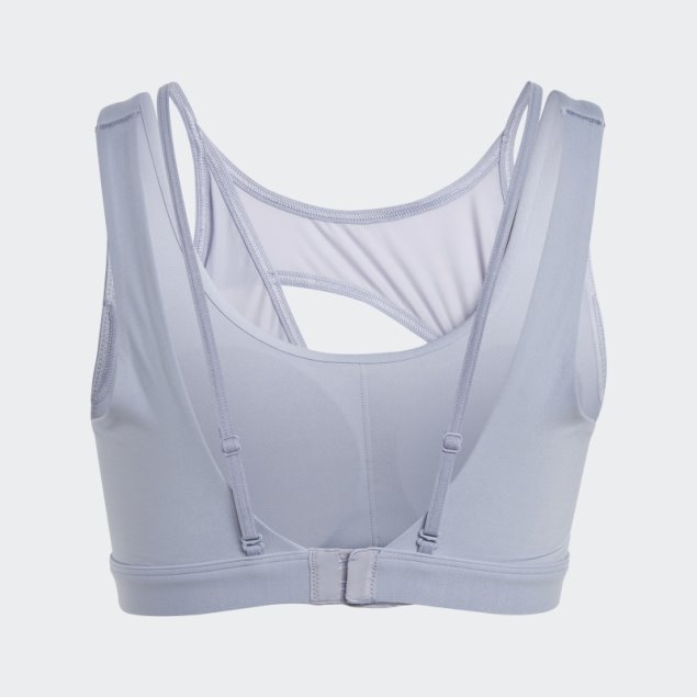 Sujetador Powerimpact Luxe De Sujeción Media Plata Violeta Adidas