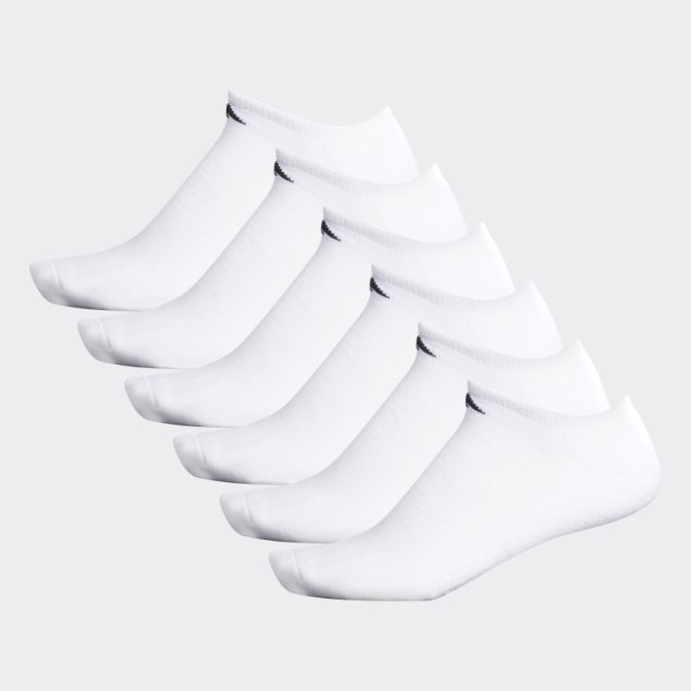 Calcetines Deportivos Acolchados Invisibles 6 Pares Xl Blanco Adidas