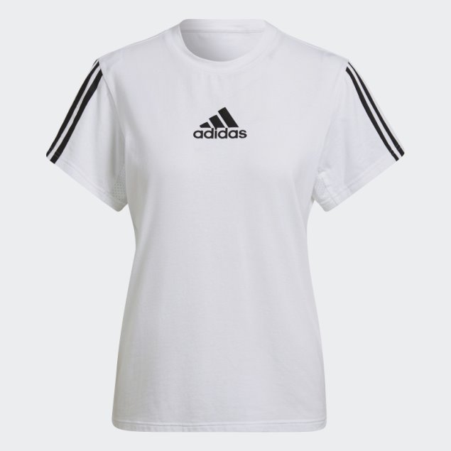 Aeroready Made For Training Camiseta Tacto Algodón Adidas Blanco