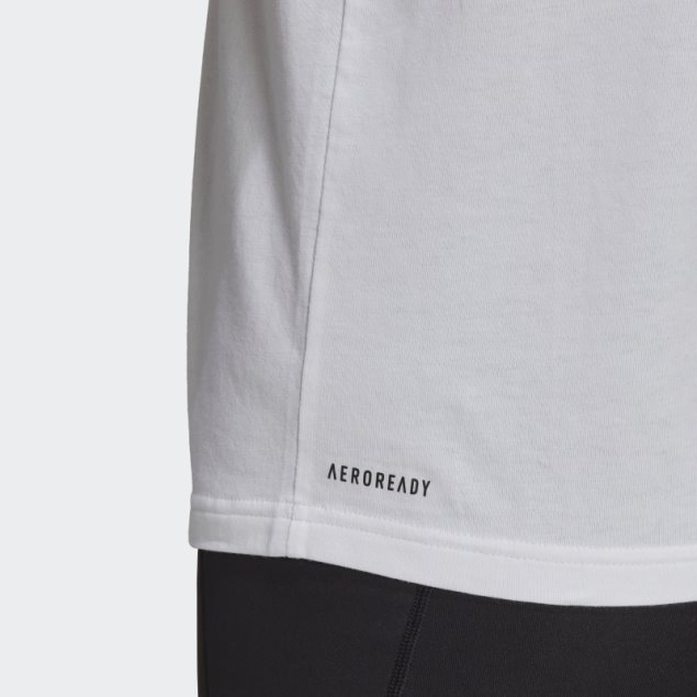 Aeroready Made For Training Camiseta Tacto Algodón Adidas Blanco