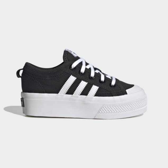 Moda Adidas Nizza Plataforma Zapatos Blanco