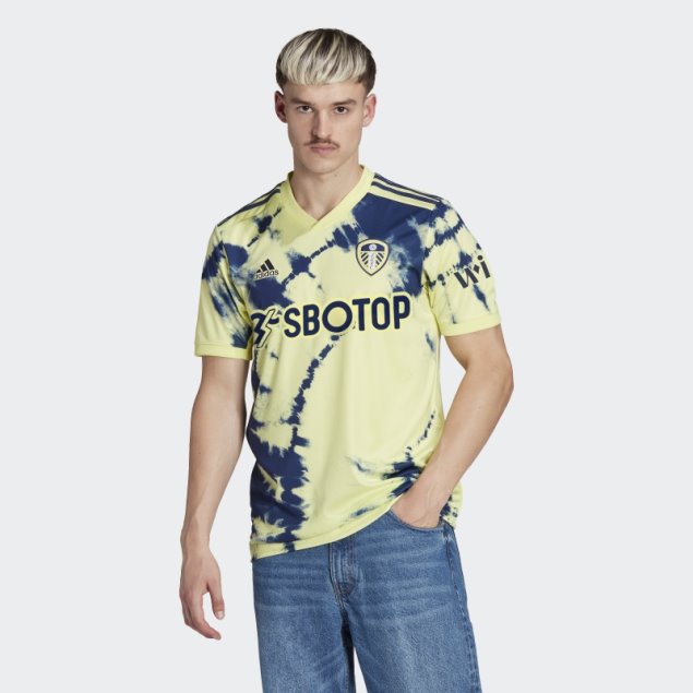 Camiseta Adidas Leeds United Fc 22/23 Segunda Morado Amarillo