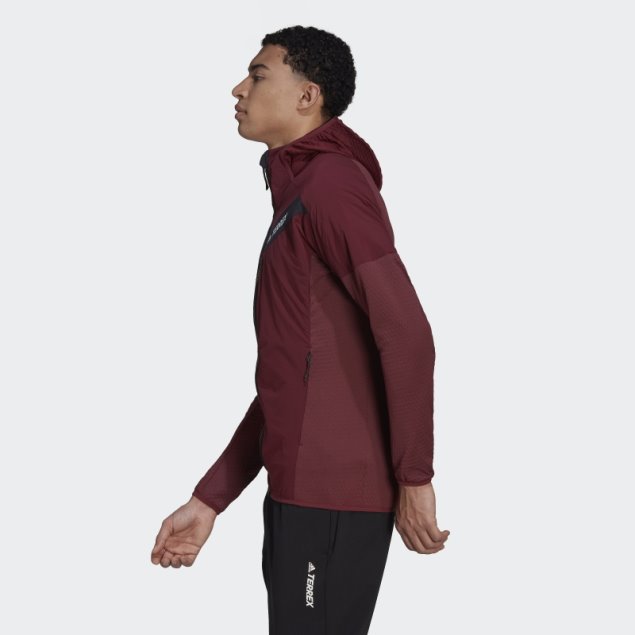 Adidas Techrock Flooce Wind Chaqueta Con Capucha Rojo